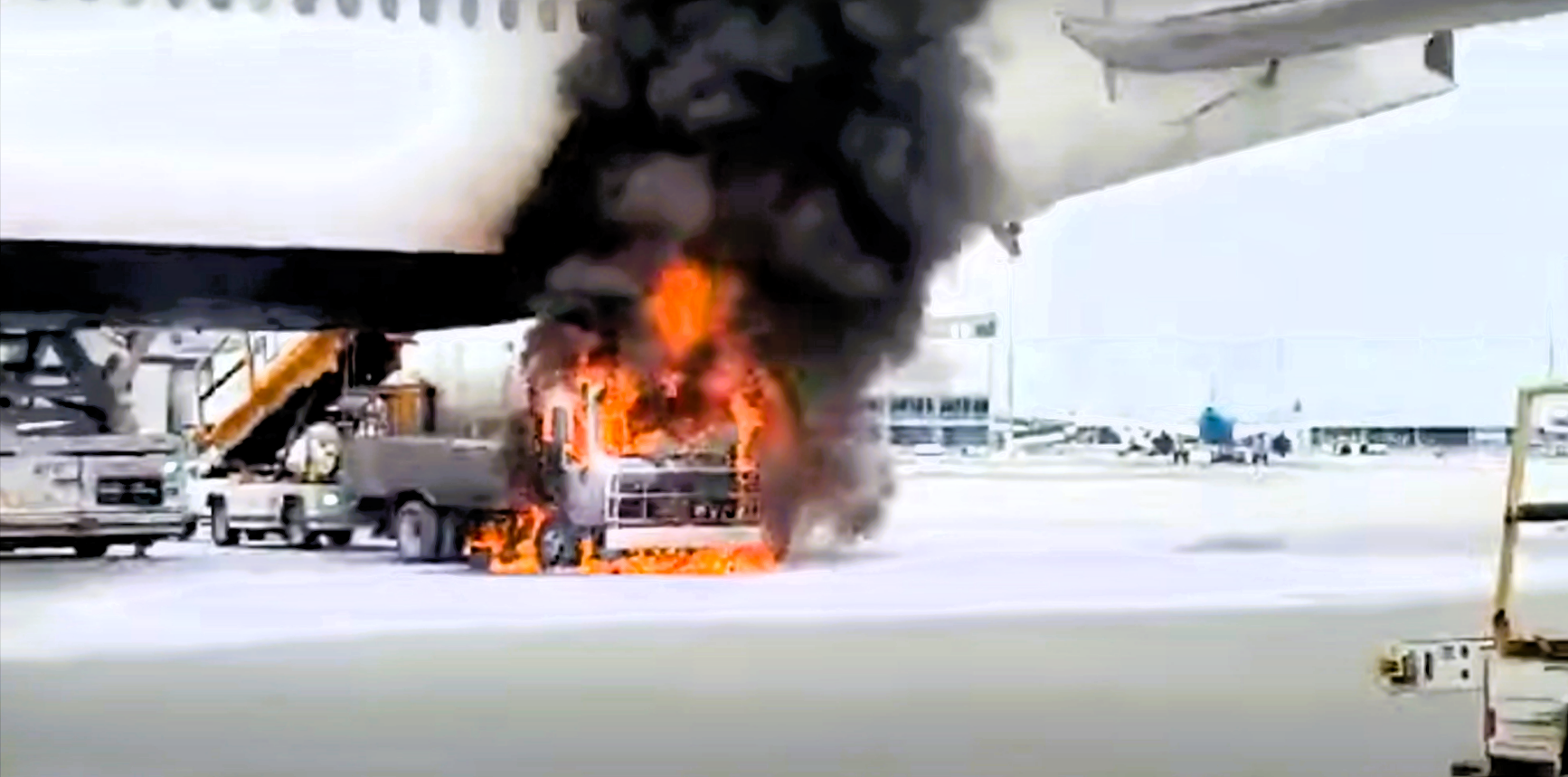 Eilmeldung! Feuer am Frankfurter Flughafen! Großeinsatz der Feuerwehr - Riesige Rauchwolke weithin sichtbar